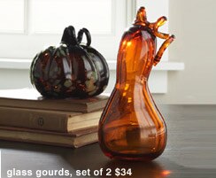 glass gourds : set of 2