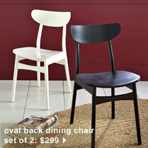oval back dining chair