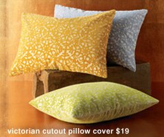 victorian cutout pillow cover