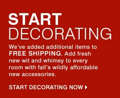 START DECORATING