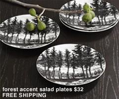 forest accent salad plates