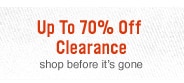 Up to 70% off clearance