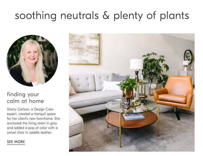 Soothing neutrals & plenty of plants