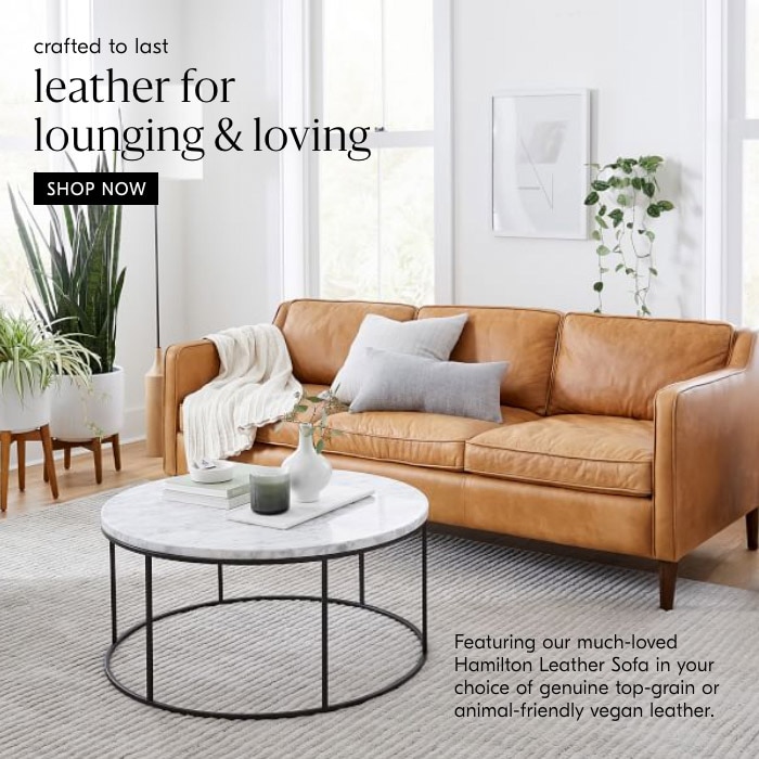 leather for lounging & loving