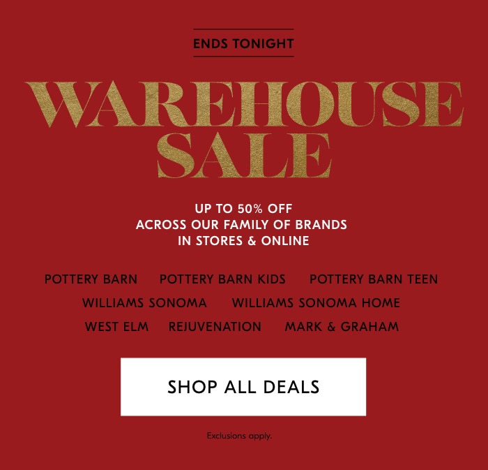 Warehouse Sale: Shop All Deals