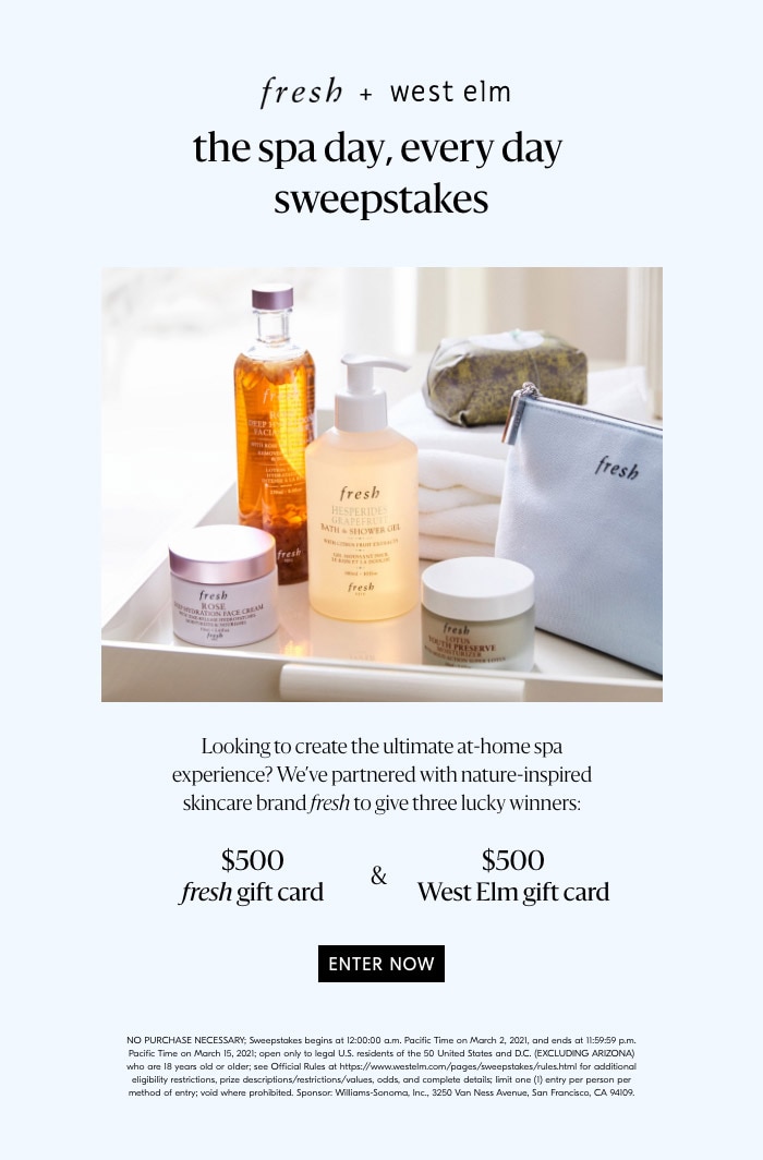 the spa day, every day sweepstakes