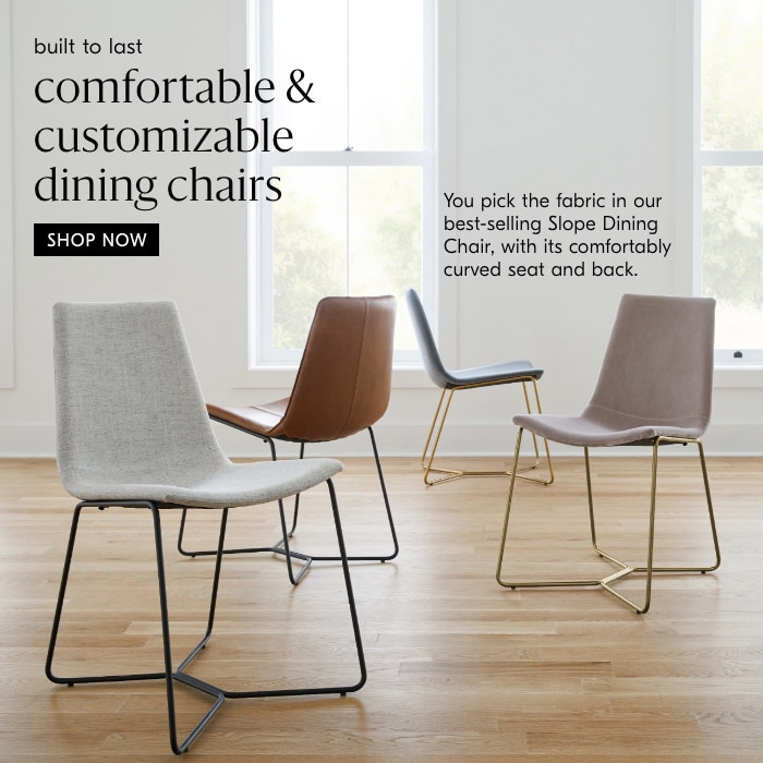 comfortable & customizable dining chairs