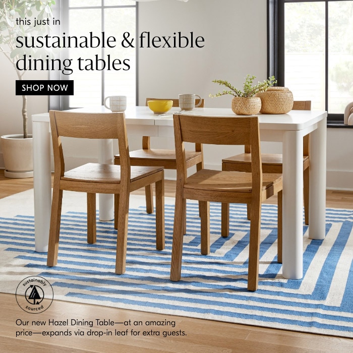 sustainable & flexible dining tables