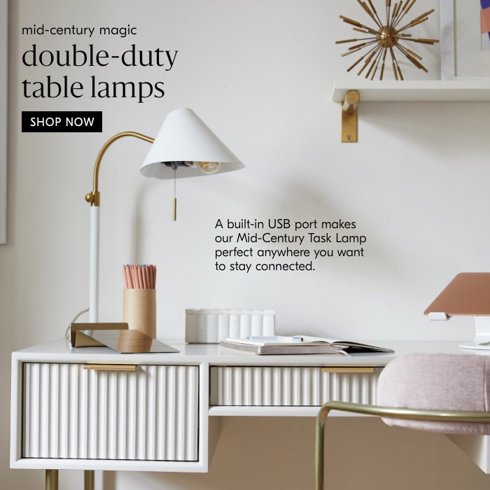double-duty table lamps
