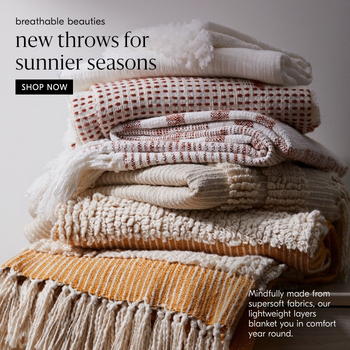 new throws for sunnier seasons