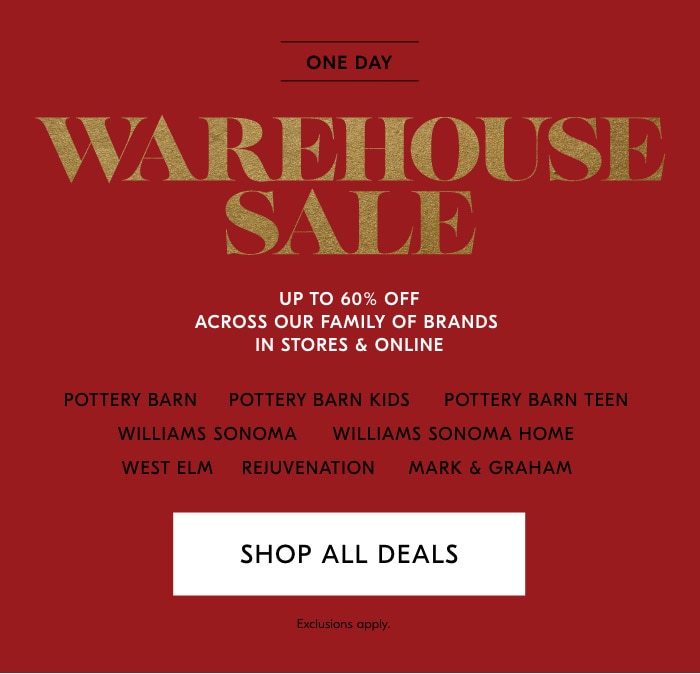 Warehouse Sale: Shop All Deals