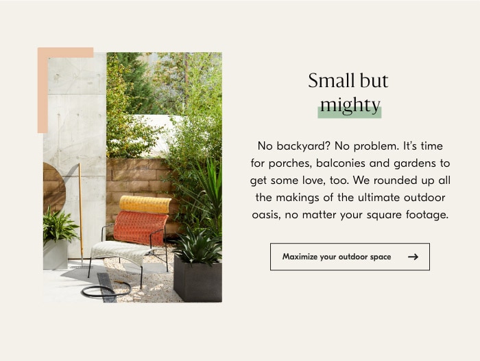 Maximize your outdoor space