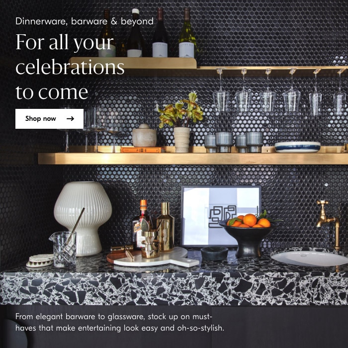 Dinnerware, barware & beyond