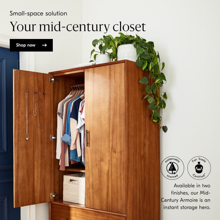 our mid-century closet