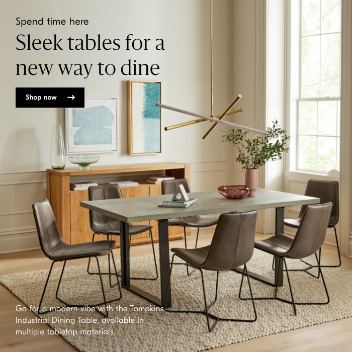 Sleek tables for a new way to dine