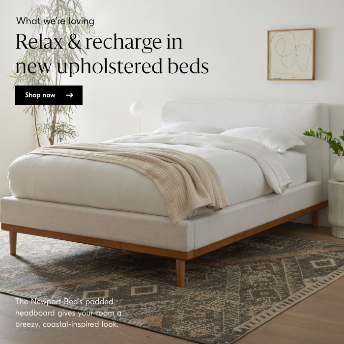 Relax & recharge in new upholstered beds