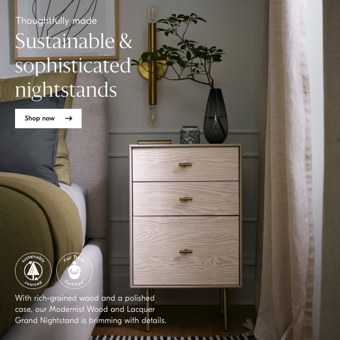 Sustainable & sophisticated nightstands