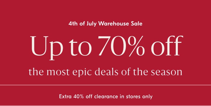 Warehouse Sale: Shop All Deals