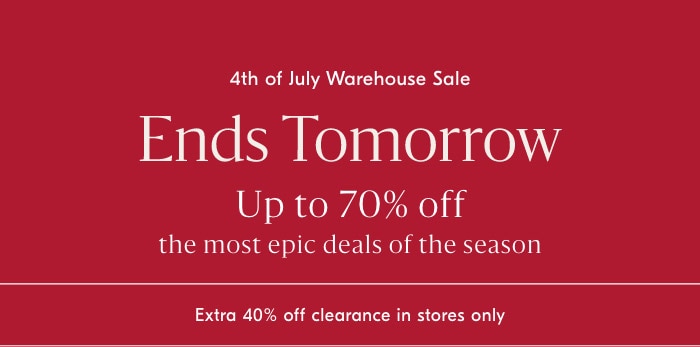 Warehouse Sale: Shop All Deals