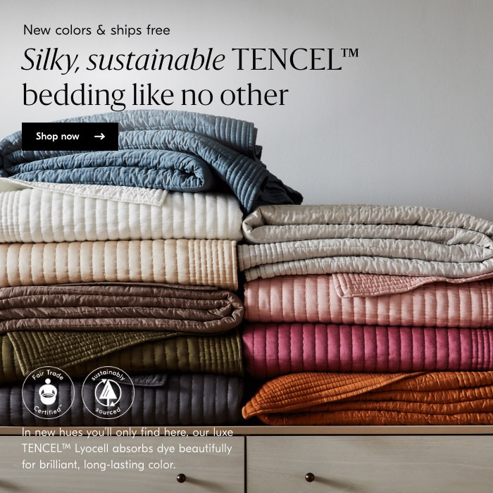 Silky, sustainable TENCEL bedding like no other