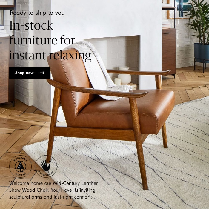 In-stock furniture for instant relaxing