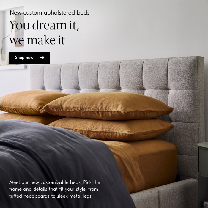 New custom upholstered beds