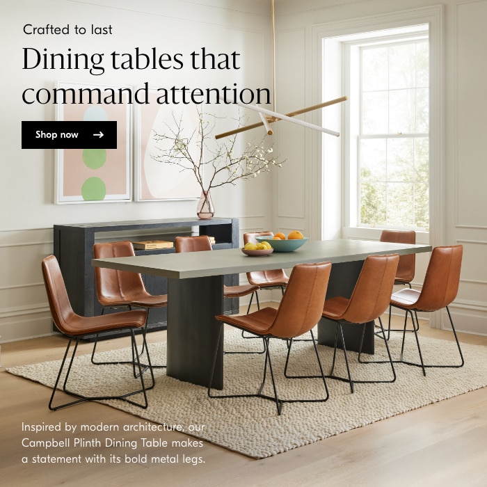 Dining tables that command attention