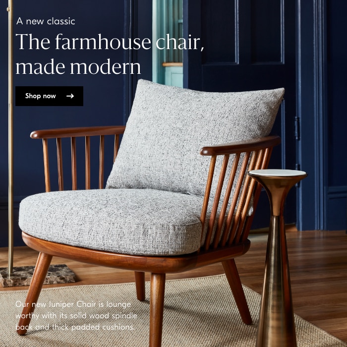 The farmhouse chair, made modern