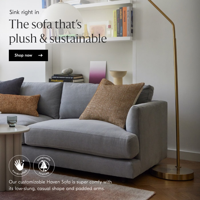 The sofa that's plush & sustainable