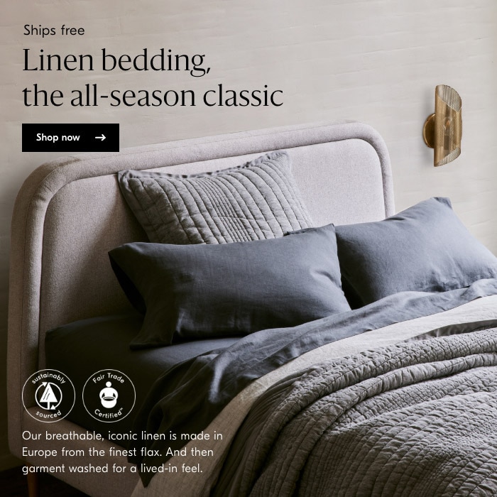 Linen bedding, the all-season classic
