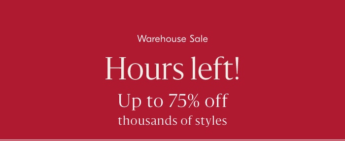 Warehouse Sale: Shop All Deals