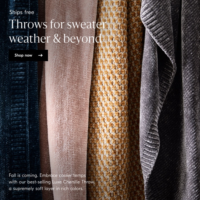 Throws for sweater weather and beyond