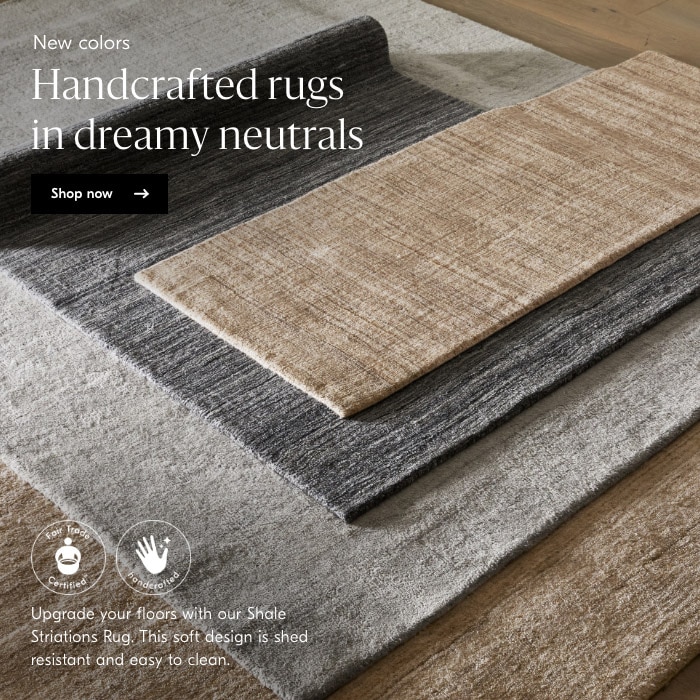 Handcrafted rugs in dreamy neutrals