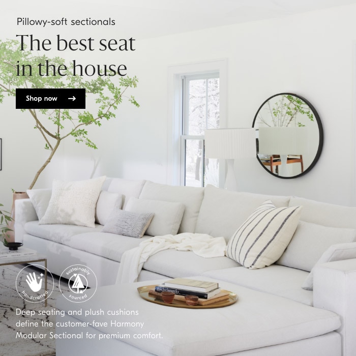 Pillowy-soft sectionals