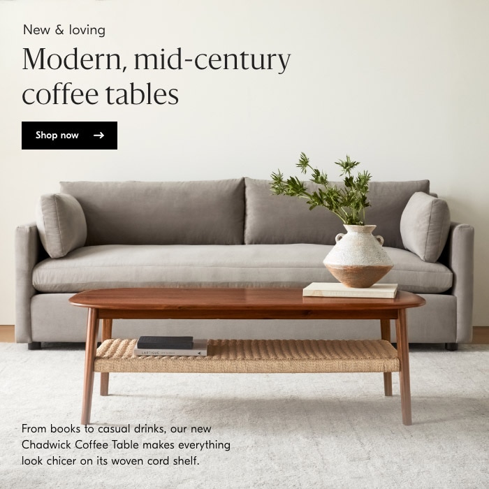Modern, mid-century coffee tables