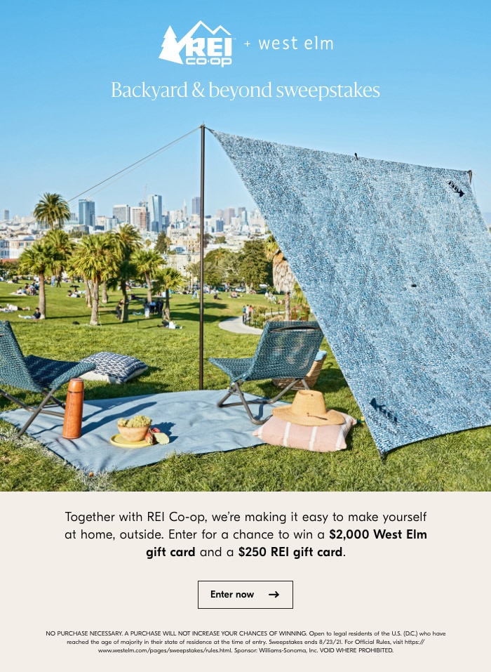 Backyard & beyond sweepstakes