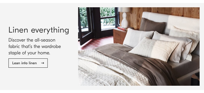Lean into linen