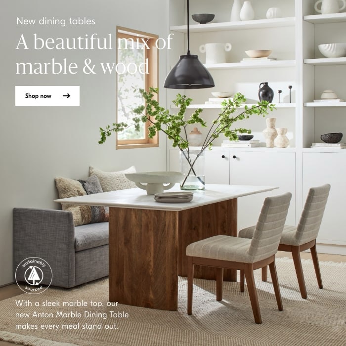 New dining tables