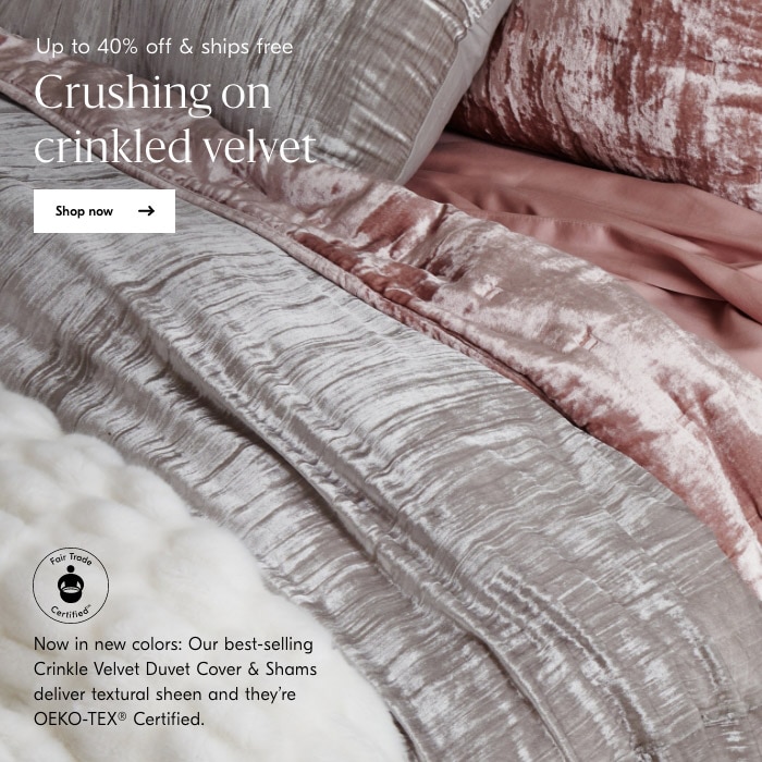 Crushing on crinkled velvet