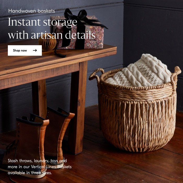 Handwoven baskets