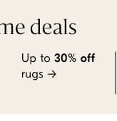 Up to 30% off rugs