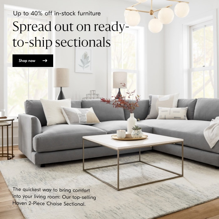 Up to 40% off in-stock furniture