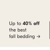 Up to 40% off the best fall bedding