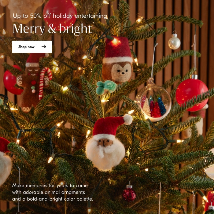 Up to 50% off holiday entertaining