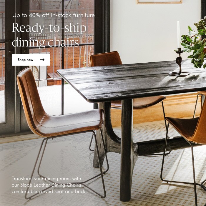 Up to 40% off in-stock furniture