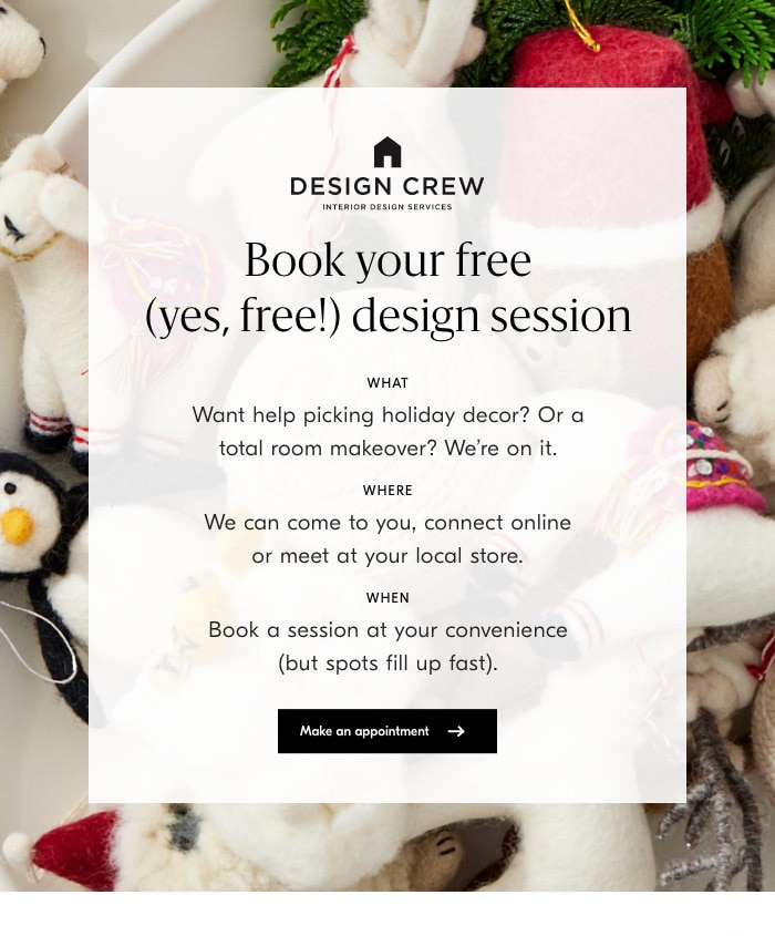 Design Crew. Request an appointment