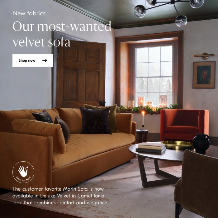 Our most-wanted velvet sofa