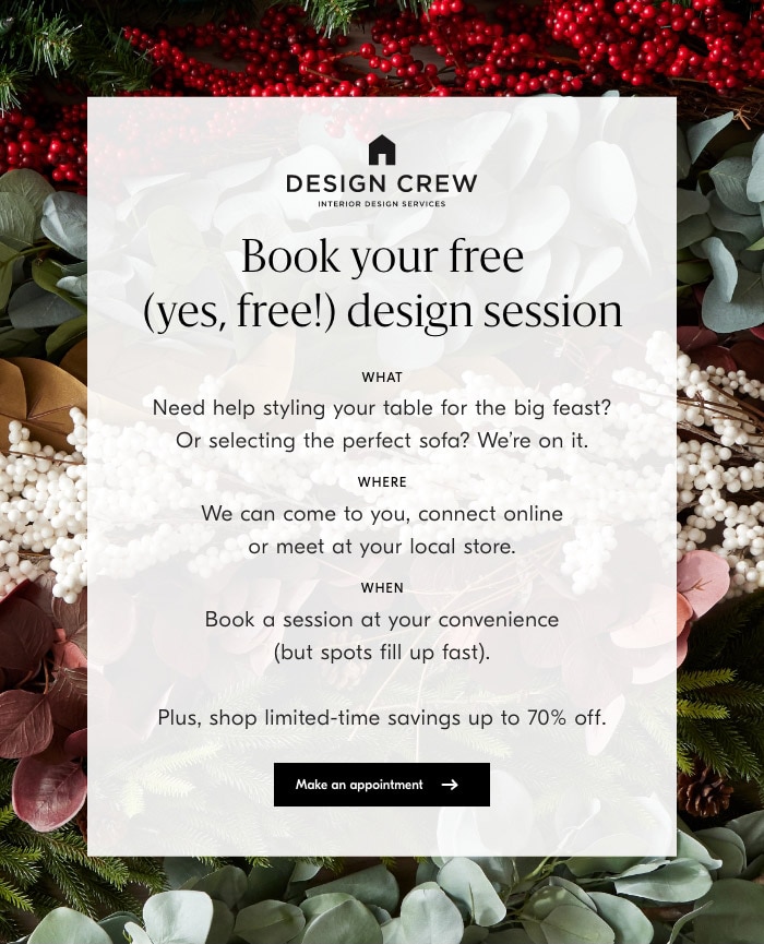 Design Crew. Make an appointment