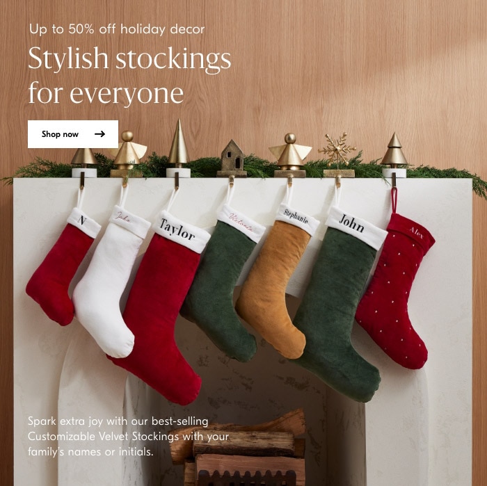 Up to 50% off holiday decor