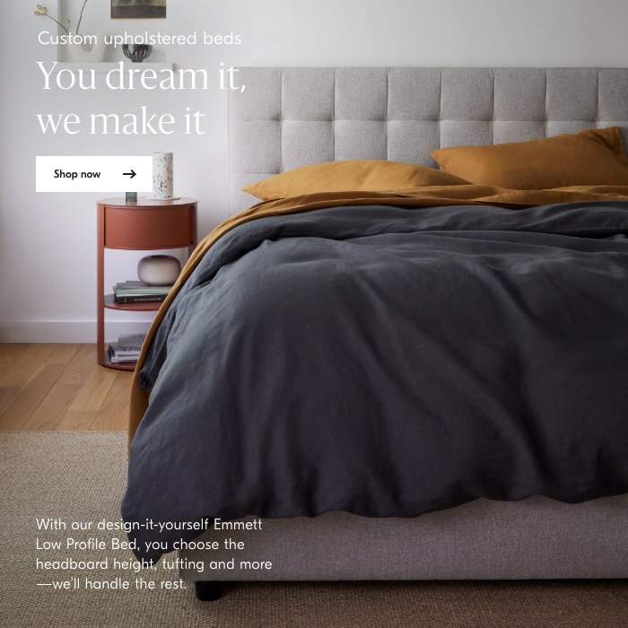 Custom upholstered beds
